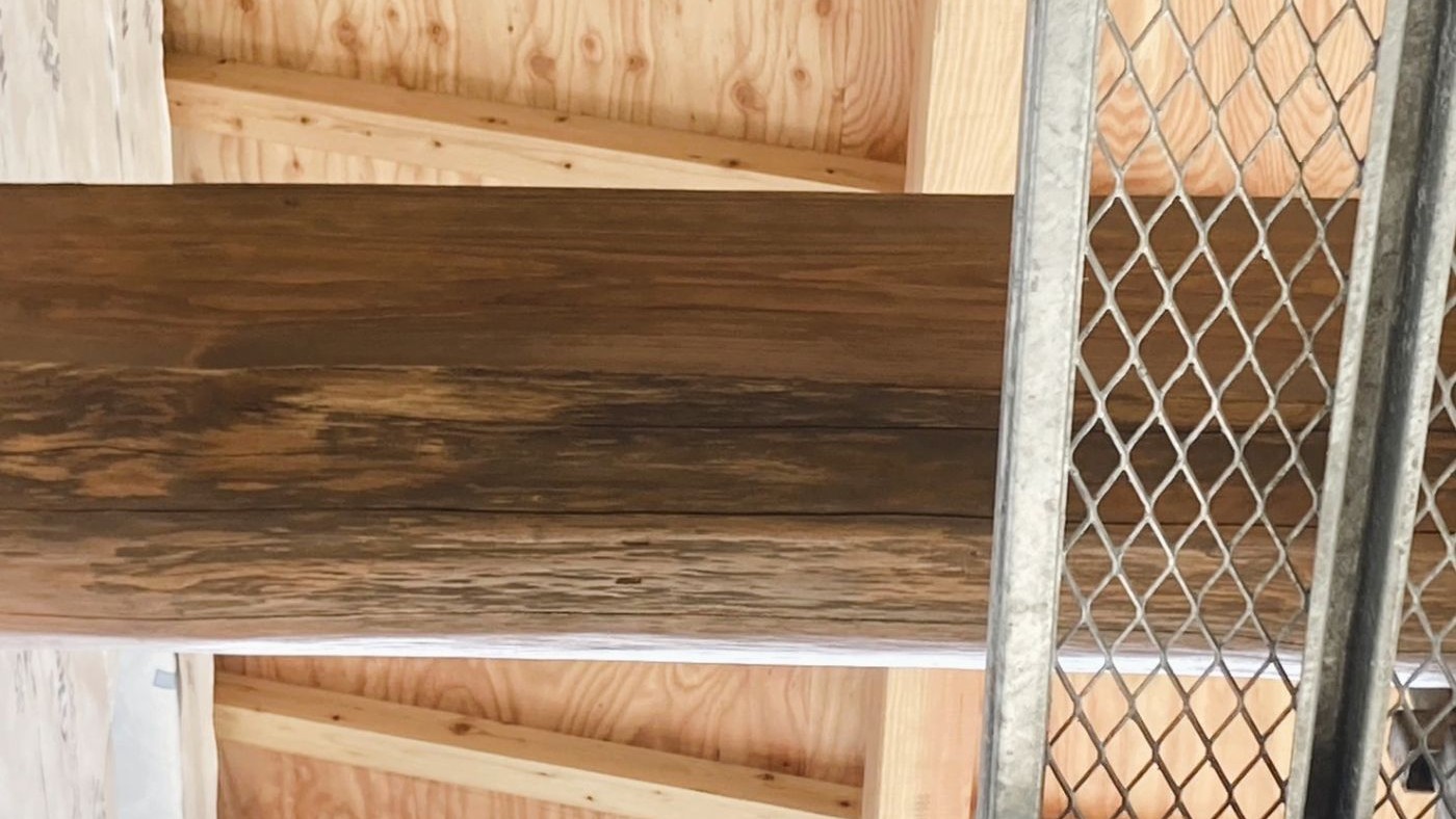 土間_小屋組塗装