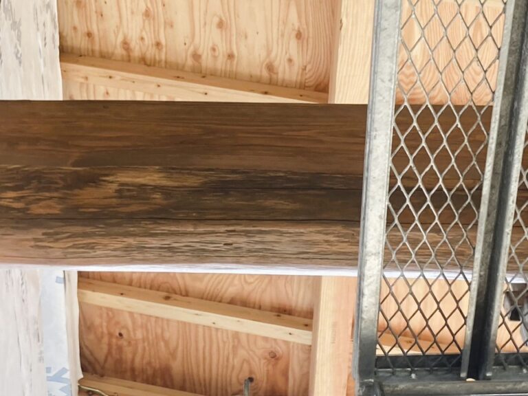 土間_小屋組塗装